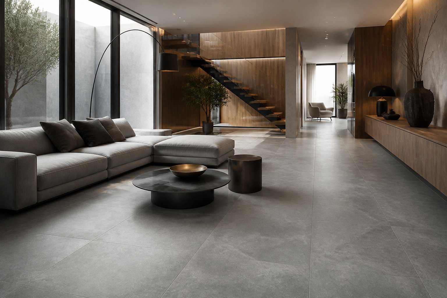 Atouts esthétiques et techniques du carrelage grand format