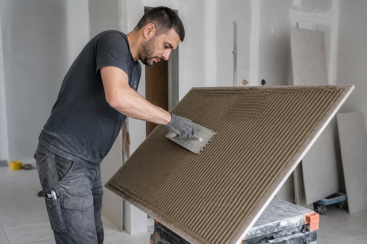 Comment réussir la pose de vos grands carreaux ?